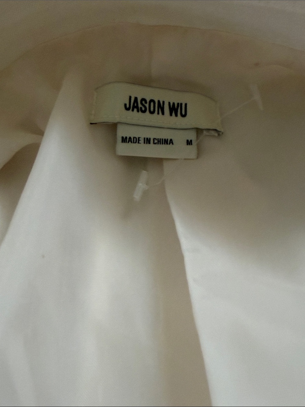 Jason Wu off-white linen blend blazer minimalist career jacket summer basic m - Picture 4 of 10